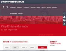 Tablet Screenshot of gottfried-schultz.de